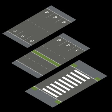 İzometrik vektör yolları. Oluşturucu yollar.