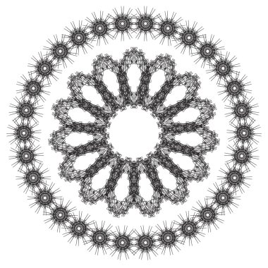 Mandala. yuvarlak süsleme desen