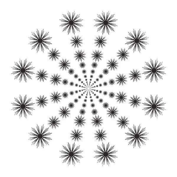 Mandala. Muster mit runden Ornamenten — Stockvektor