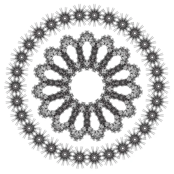 曼荼罗。圆形装饰图案 — 图库矢量图片