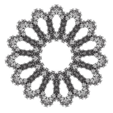 Mandala. yuvarlak süsleme desen