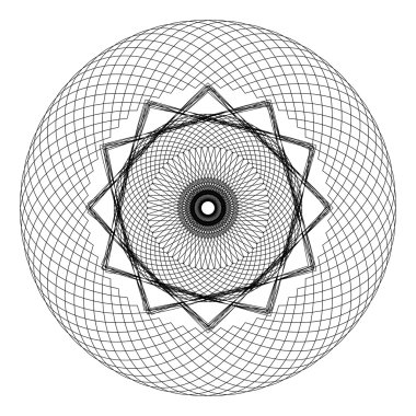 Mandala. yuvarlak süsleme desen