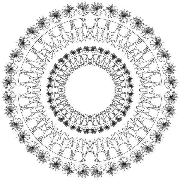 Mandala. Patrón de ornamento redondo — Archivo Imágenes Vectoriales