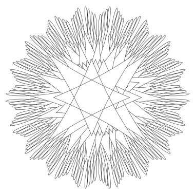 Mandala. Yuvarlak süsleme desen. Etnik.