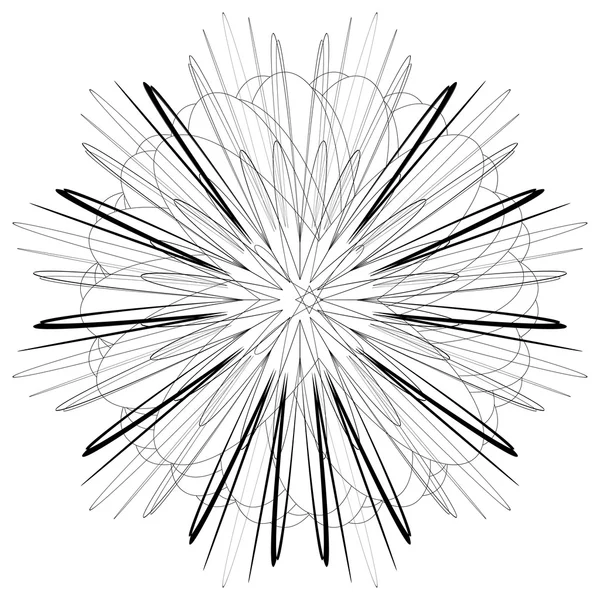 Mandala. Runda prydnad mönster. Etniska. — Stock vektor