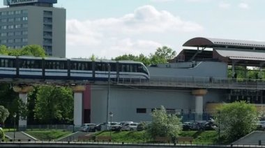 Moskova Monoray tren Ostankino Tv merkezi alanında