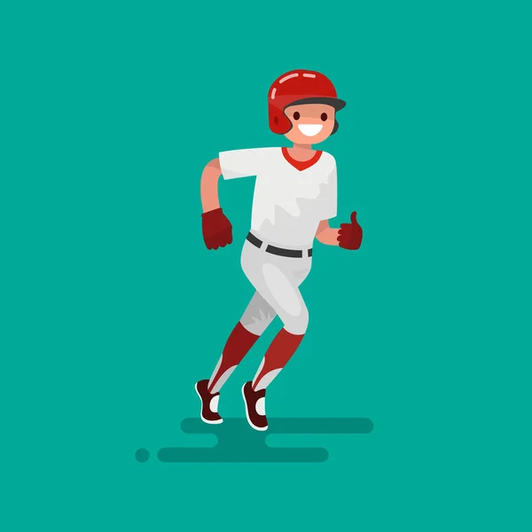 Jugador de béisbol. Ilustración vectorial — Archivo Imágenes Vectoriales