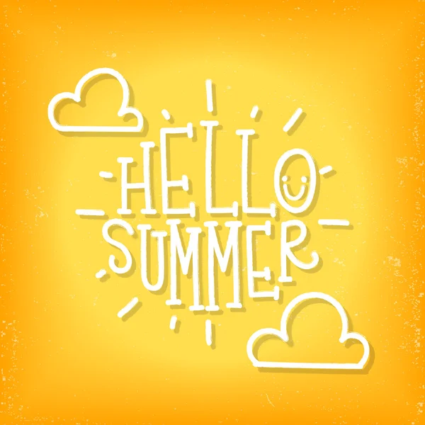 Yazıt Merhaba yaz. Vektör çizim