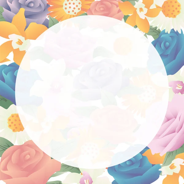 Vintage çiçek çerçeve