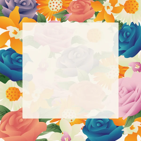 Vintage çiçek çerçeve