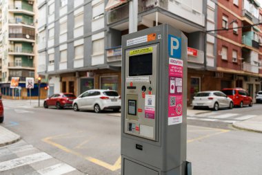 Xativa 'da 14 Mart 2026 tarihinde düzenlenmiş park sayacı, İspanya