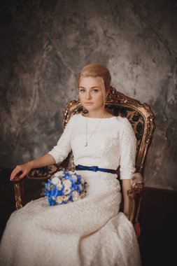 Gelin portre. Düğün fotoğraf çekimi