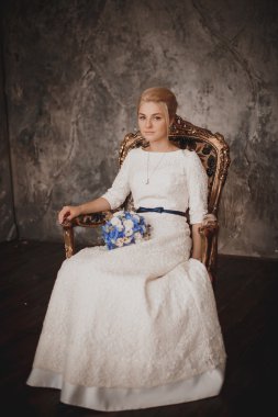 Gelin portre. Düğün fotoğraf çekimi