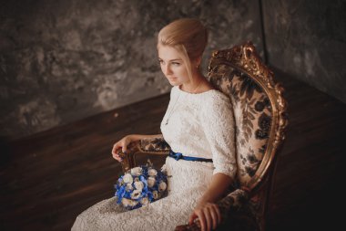 Gelin portre. Düğün fotoğraf çekimi