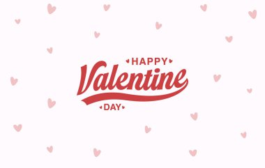 Küçük kalp desenli Sevgililer Günü metni