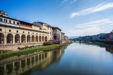 Galleria vasariana ve uffizi, Floransa (Firenze), unesco dünya mirası alanı, Toskana, İtalya, Avrupa