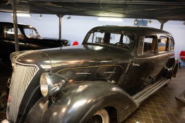 Prague, Czechia - October 14, 2025: This luxury car was produced by Praga from 1934 to 1942 and was one of the most prestigious Czechoslovak cars of its time.