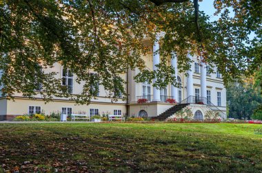 Kostelec nad Orliç 'teki Yeni Kale - Çek Cumhuriyeti' nde görkemli bir İmparatorluk tarzı şato ve park