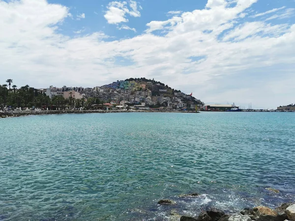 Panorama Ciudad Turística Kusadasi Mar Egeo Turquía — Foto de Stock