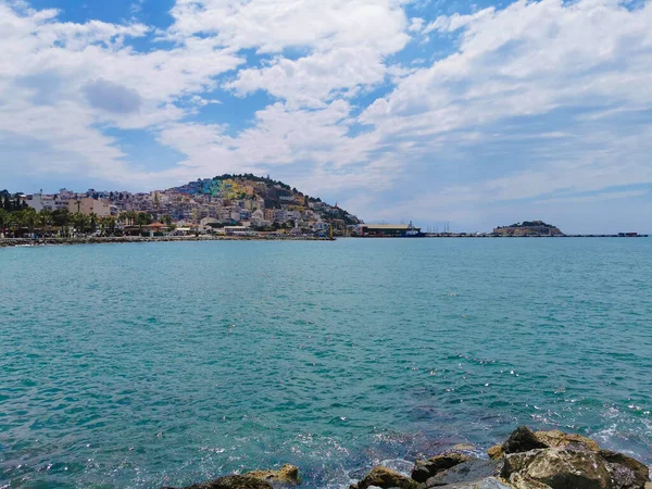 Panorama Ciudad Turística Kusadasi Mar Egeo Turquía — Foto de Stock
