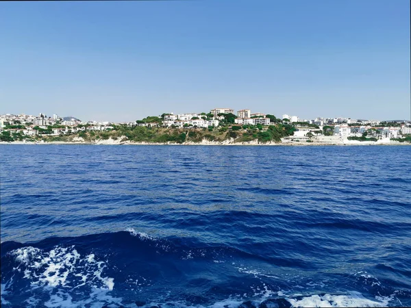Panorama Gór Morza Egejskiego Miasta Kusadasi Turcja — Zdjęcie stockowe