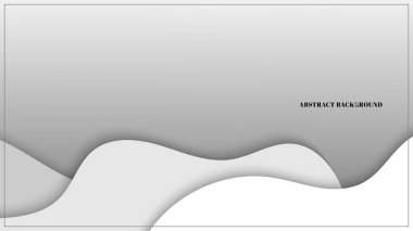 Soyut akışkan gri dalgalar ve arka planda yumuşak gri dalgalar. Modern bir tasarım oluşturuluyor.