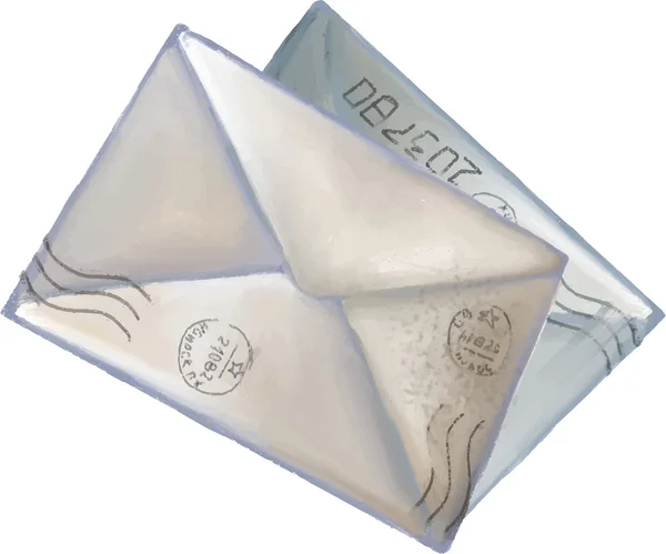 Пастельные конверты — стоковый вектор