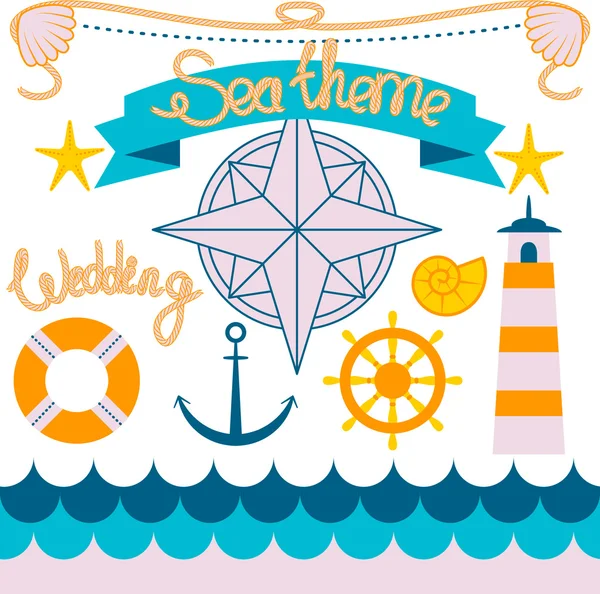 denizci cruise parlak Icons set