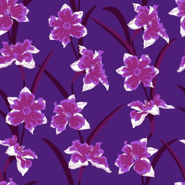 Nergis sorunsuz vektör desen