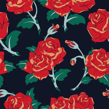 kart tema düğün gül