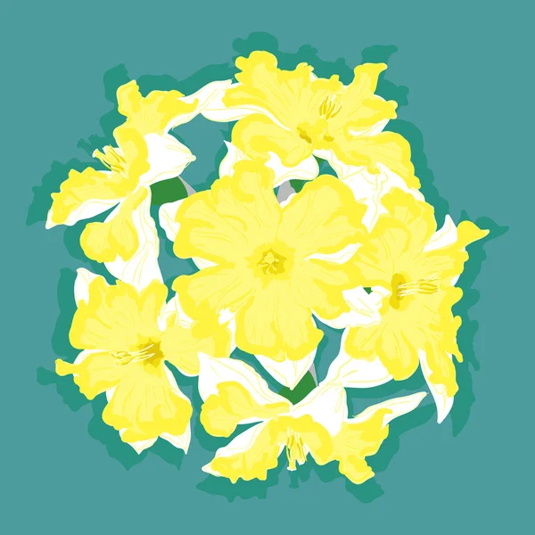 Narciso vector bola amarilla — Archivo Imágenes Vectoriales