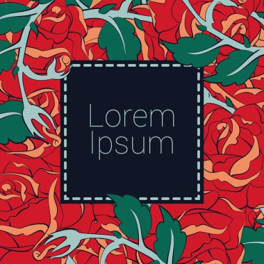 kart tema düğün gül