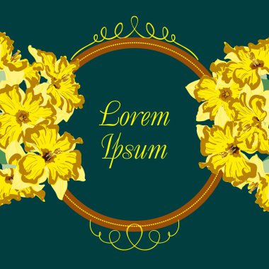 Nergis çiçek kartı öğe