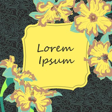 Nergis çiçek kartı öğe