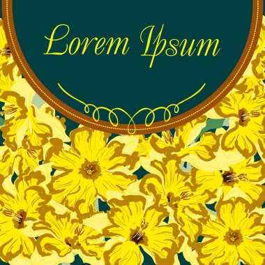 Nergis çiçek kartı öğe