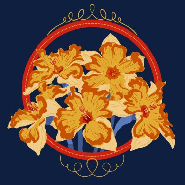 Nergis çiçek kartı öğe