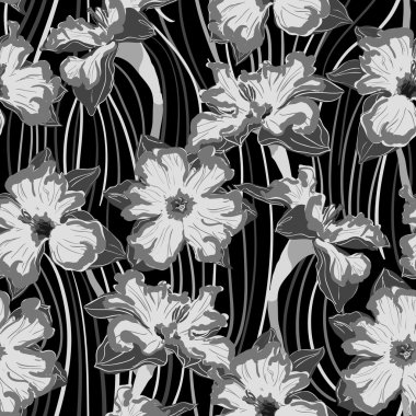 Nergis sorunsuz vektör desen