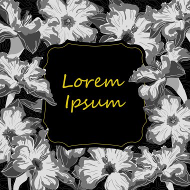 Nergis çiçek kartı öğe