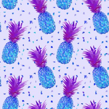 disko düşük Poli ananas desen