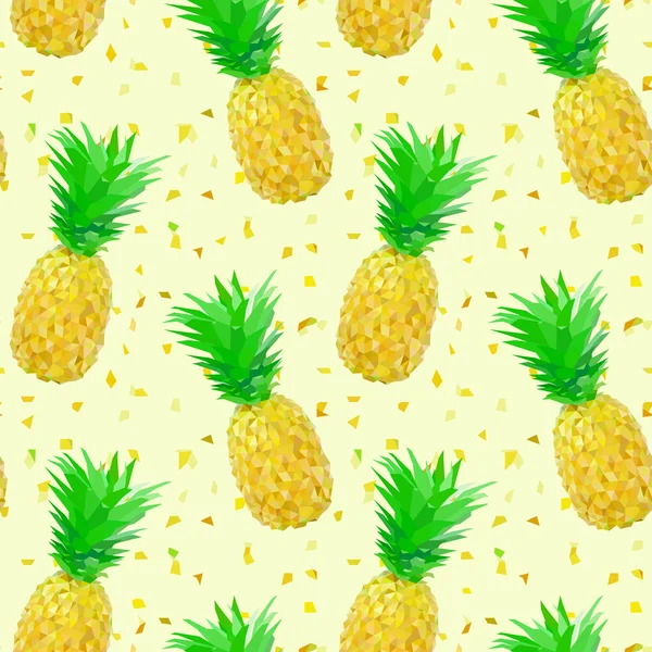 seyrek düşük Poli ananas desen