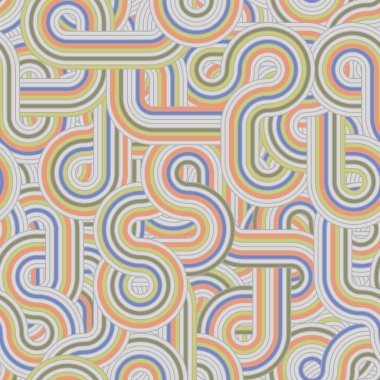 yuvarlak kablo labirent desen