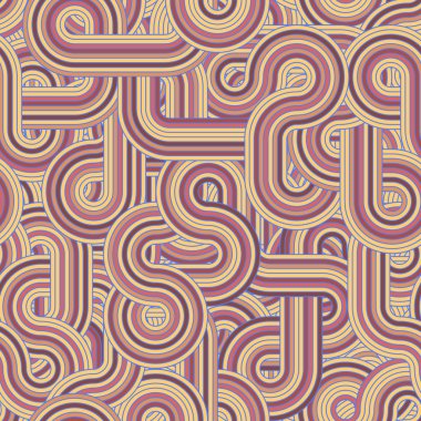 yuvarlak kablo labirent desen