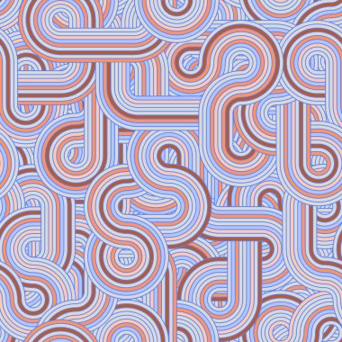 yuvarlak kablo labirent desen