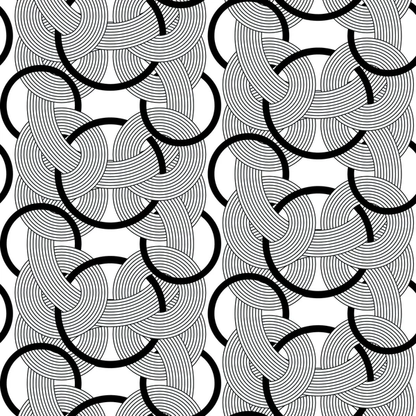 Rond lines geometry seamless pattern — Stock Vector