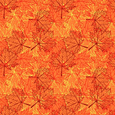 Sonbahar yaprakları pürüzsüz desen