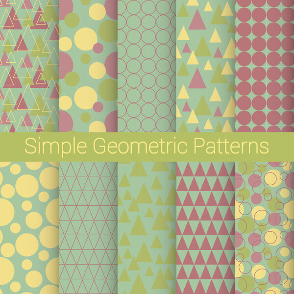 простой геометрический набор патернов
