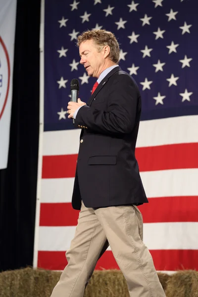 31 Ekim 2015 Des Moines, Iowa, politik mitingde Rand Paul konuşuyor