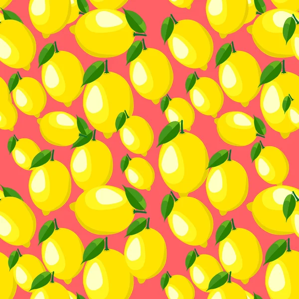 Desen yaprakları ve limon ile.