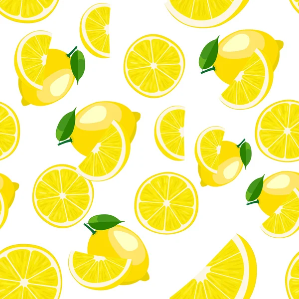 Desen. Beyaz üzerine limon.