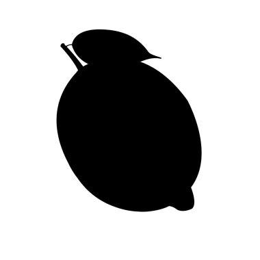 limon siluet vektör çizim